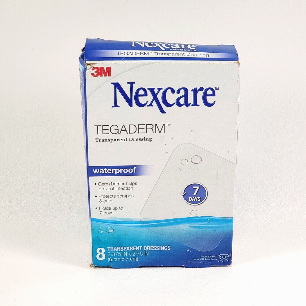 Nexcare Tegaderm Transparent Dressing Waterproof = 8 Dressings NEW & SEALED